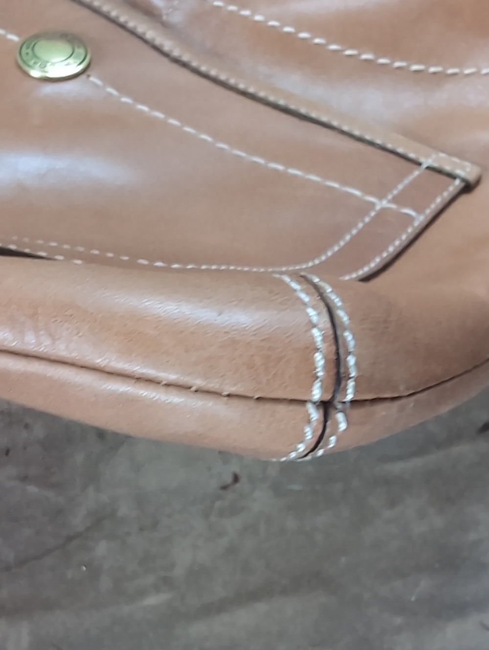 Coach Caramel Leather Shoulder Bag - Picture 10 of 13